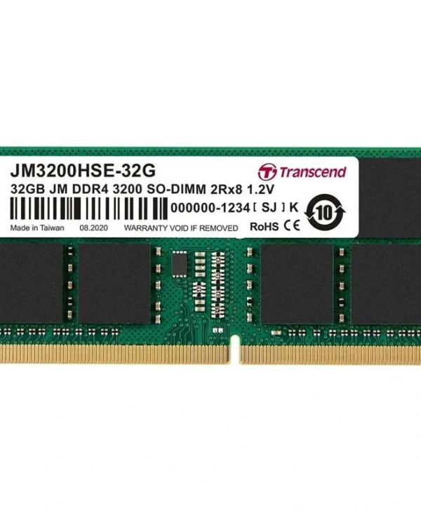 Transcend DDR4 με Module 1x32GB και Ταχύτητα 3200 για Laptop