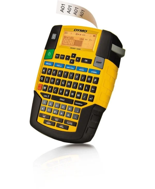 Dymo Rhino 4200 Ηλεκτρονικός Ετικετογράφος Χειρός σε Κίτρινο Χρώμα