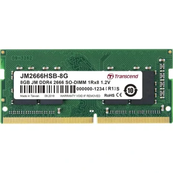 Transcend DDR4 με Module 1x8GB και Ταχύτητα 3200 για Laptop