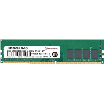 Transcend JetRam DDR4 με Module 1x8GB και Ταχύτητα 2666 για Desktop