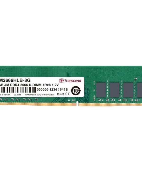 Transcend JetRam DDR4 με Module 1x8GB και Ταχύτητα 2666 για Desktop