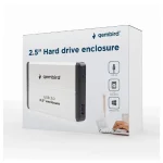 Gembird Θήκη για Σκληρό Δίσκο 2.5" SATA III με σύνδεση USB 3.0 σε Ασημί χρώμα - Image 5