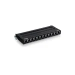 Trendnet Patch Panel Shielded για Rack 0.5U 10" 12 Θυρών cat6a Μαύρο - Image 3