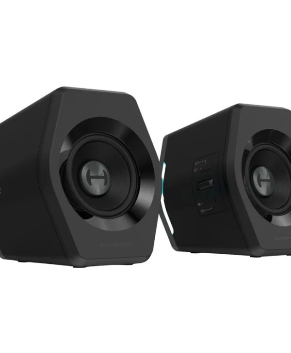 Edifier G2000 RGB Ασύρματα Ηχεία Υπολογιστή 2.0 με RGB Φωτισμό και Bluetooth Ισχύος 32W σε Μαύρο Χρώμα G2000