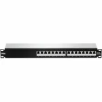 Trendnet Patch Panel Shielded για Rack 1U 19" 16 Θυρών cat6a Μαύρο