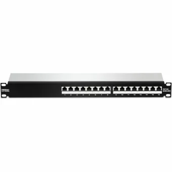 Trendnet Patch Panel Shielded για Rack 1U 19" 16 Θυρών cat6a Μαύρο