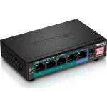 Trendnet TPE-LG50 Unmanaged L2 PoE+ Switch με 4 Θύρες Gigabit (1Gbps) Ethernet TPE-LG50