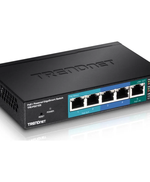 Trendnet TPE-P521ES Managed L2 Switch με 5 Θύρες Gigabit (1Gbps) Ethernet TPE-P521ES