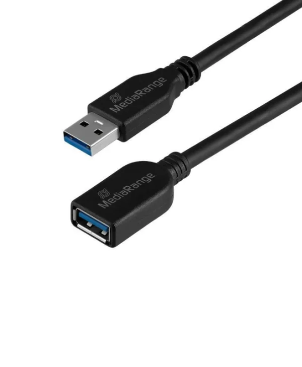 MediaRange USB 3.0 Καλώδιο Επέκτασης USB-A Male to USB-A Female 5m 5Gbps Μαύρο MRCS241