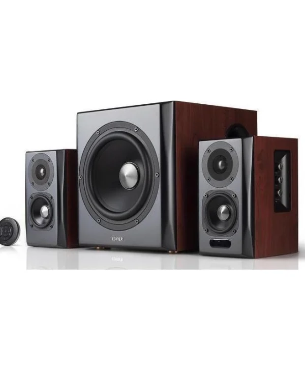 Edifier S350DB Ηχεία Υπολογιστή 2.1 με Ισχύ 150W σε Καφέ Χρώμα S350DB
