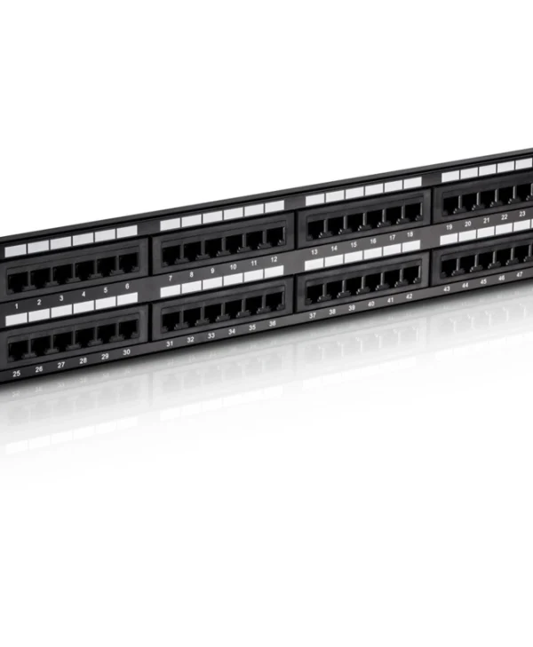 Trendnet Patch Panel Unshielded για Rack 2U 19" 48 Θυρών cat6 Μαύρο