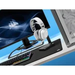Corsair HS80 RGB Wireless Over Ear Gaming Headset με σύνδεση USB Λευκό - Image 8