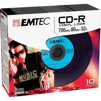 Emtec Εγγράψιμα CD-R 52x Cake Box 10τμχ
