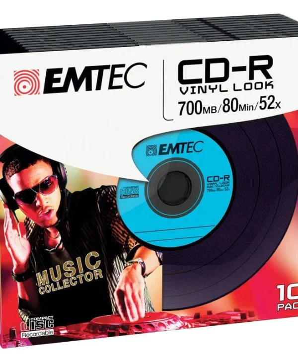Emtec Εγγράψιμα CD-R 52x Cake Box 10τμχ