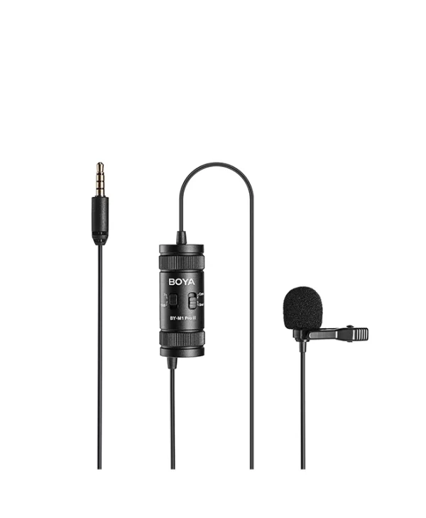 Boya BY-M1 Pro II Electret Μικρόφωνο Πέτου, Clip On Δημοσιογραφικό BY-M1 Pro II