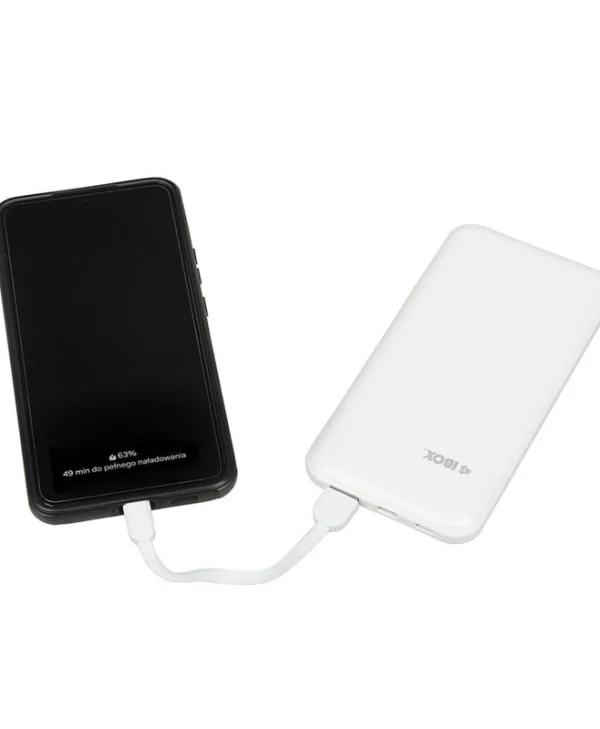 iBox Power Bank 10000mAh με Θύρα USB-A Power Delivery Λευκό
