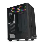 iBox Cetus 906 Gaming Midi Tower Κουτί Υπολογιστή με Πλαϊνό Παράθυρο Μαύρο