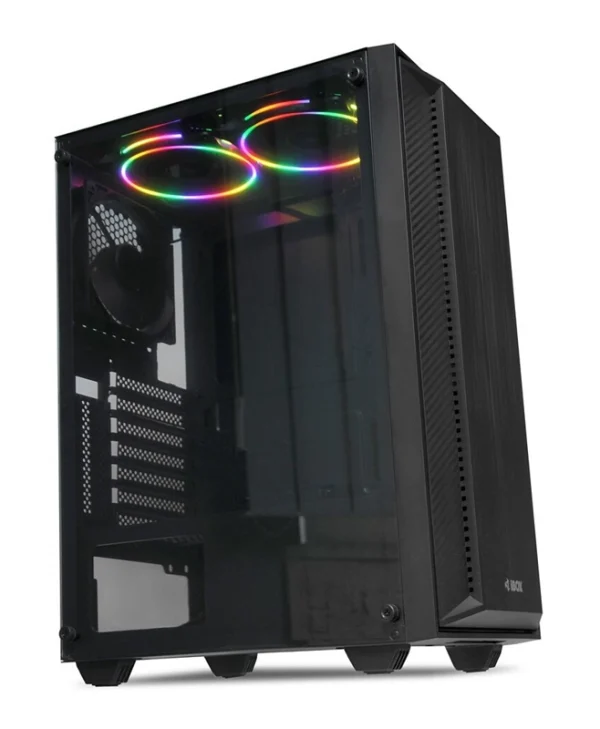 iBox Cetus 906 Gaming Midi Tower Κουτί Υπολογιστή με Πλαϊνό Παράθυρο Μαύρο