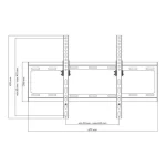 One For All WM 2621 Βάση Τηλεόρασης Τοίχου έως 84" και 80kg - Image 5