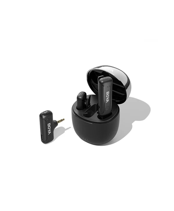 Boya BY-WM3T-M2 Σετ Ασύρματο Μικρόφωνο Πέτου, Clip On 2,4GHz Mobile wireless mic For Camera 3.5Jack (2 transmitters, two person vlog) BY-WM3T-M2