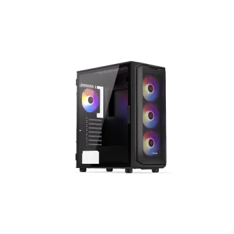 Krux Orona Gaming Midi Tower Κουτί Υπολογιστή με Πλαϊνό Παράθυρο Μαύρο