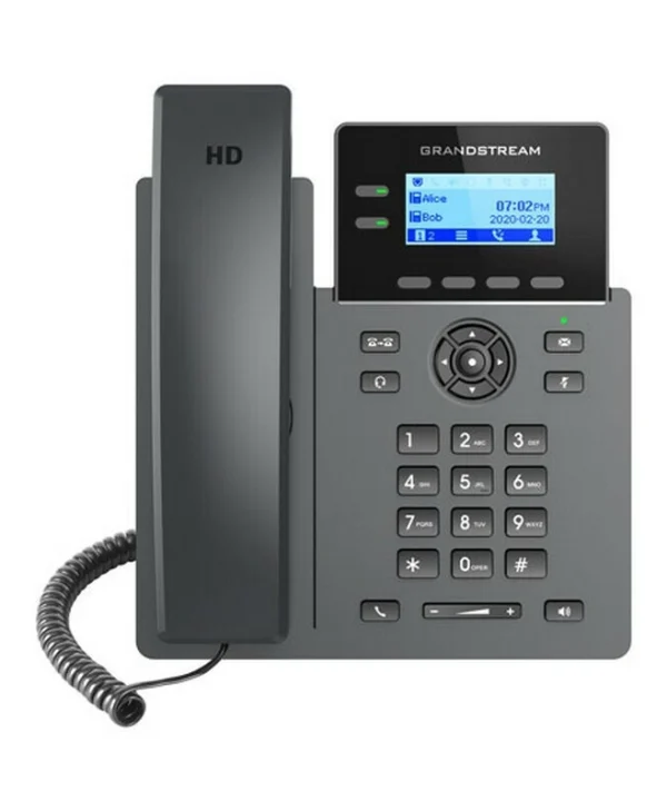 Grandstream GRP2602G Ενσύρματο Τηλέφωνο IP 4 γραμμών Μαύρο GRP2602G