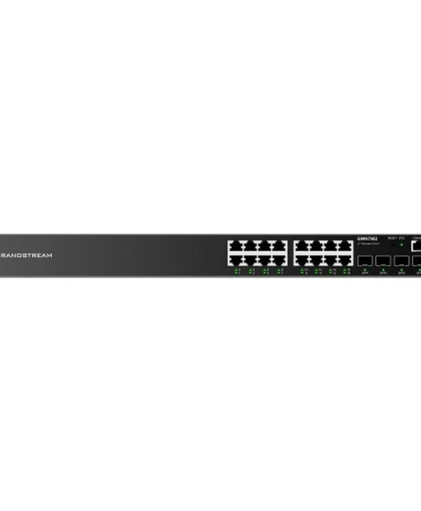 Grandstream GWN7802P Managed L2 PoE+ Switch με 16 Θύρες Gigabit (1Gbps) Ethernet και 4 SFP Θύρες GWN7802P