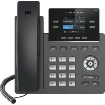 Grandstream GRP2612P Ενσύρματο Τηλέφωνο IP 2 γραμμών Μαύρο GRP2612P