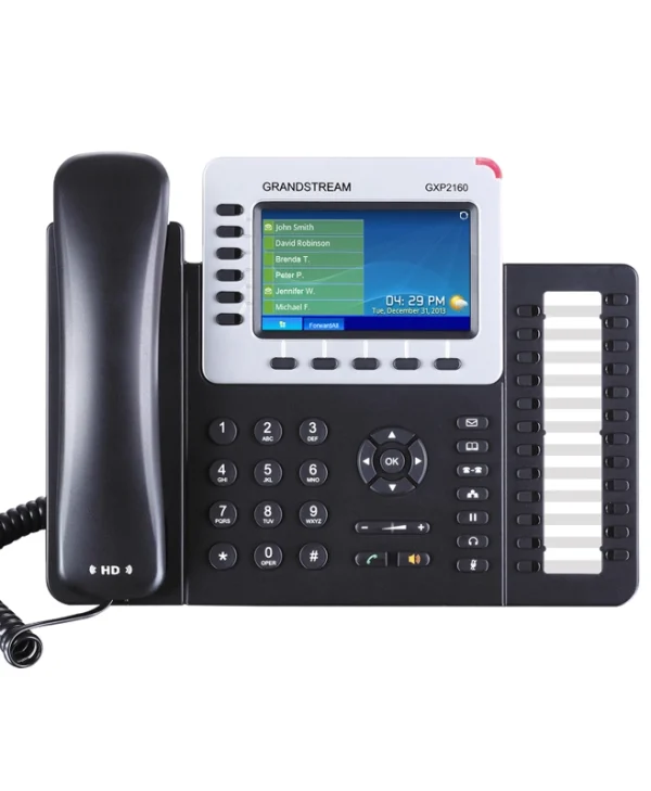 Grandstream GXP2160 Ενσύρματο Τηλέφωνο IP 6 γραμμών Μαύρο GXP2160