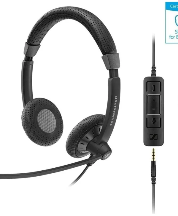 Sennheiser SC 75 USB MS On Ear Multimedia Ακουστικά με μικρόφωνο και σύνδεση 3.5mm Jack / USB-A