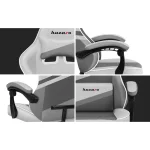 Huzaro Force 4.4 Mesh Υφασμάτινη Καρέκλα Gaming Λευκή - Image 6