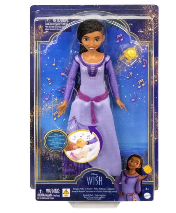 Mattel Disney Wish Singing Asha Of Rosas Κούκλα για 3+ ετών+ Ετών