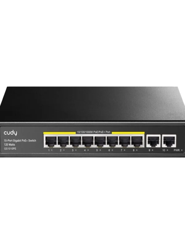 Cudy GS1010PE Unmanaged L2 PoE+ Switch με 10 Θύρες Ethernet GS1010PE