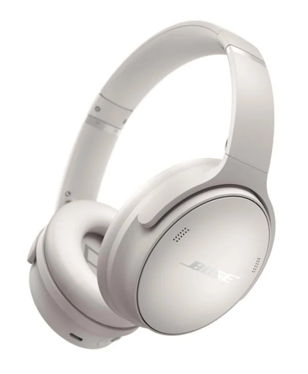 Bose QuietComfort Ασύρματα / Ενσύρματα Over Ear Ακουστικά με 24 ώρες Λειτουργίας και Quick Charge White Smoke
