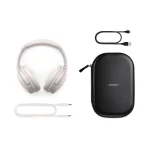 Bose QuietComfort Ασύρματα / Ενσύρματα Over Ear Ακουστικά με 24 ώρες Λειτουργίας και Quick Charge White Smoke - Image 5