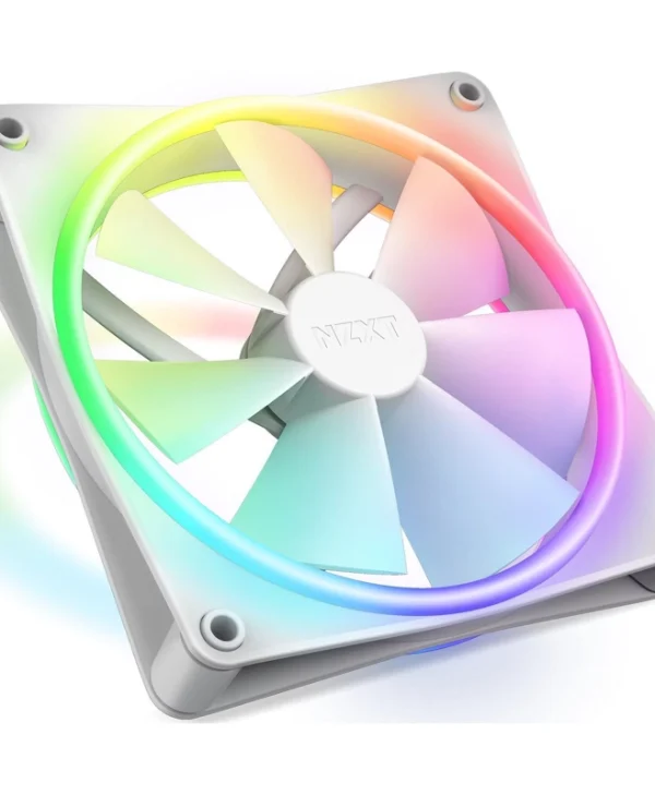 NZXT F140 RGB Duo Case Fan με Σύνδεση 4-Pin PWM Λευκό