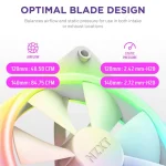 NZXT F120 RGB Duo Case Fan με Σύνδεση 4-Pin PWM Λευκό - Image 5