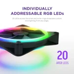 NZXT F120 RGB Duo Case Fan με Σύνδεση 4-Pin PWM - Image 7