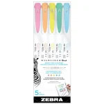 Zebra Μαρκαδόροι Σχεδίου Fluorescent Set Σετ 5 χρώματα - Image 3