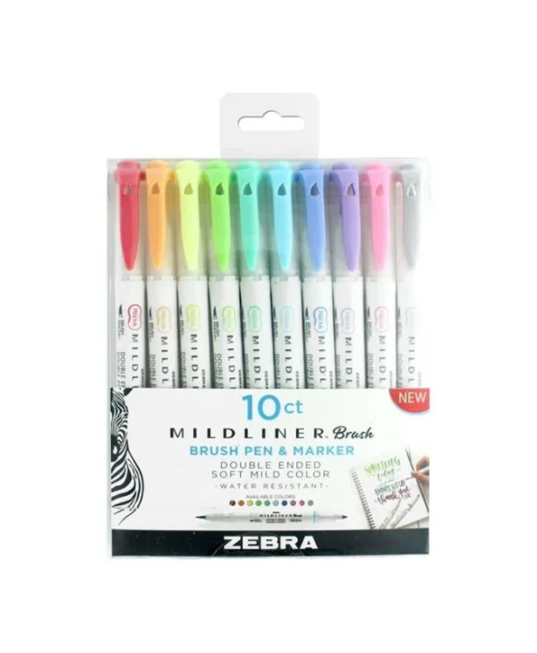 Zebra Μαρκαδόροι Σχεδίου Yellow (ZB- Σετ 10τμχ