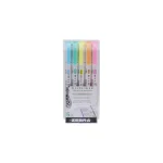 Zebra Μαρκαδόροι Fluorescent Set Σετ 5 χρώματα