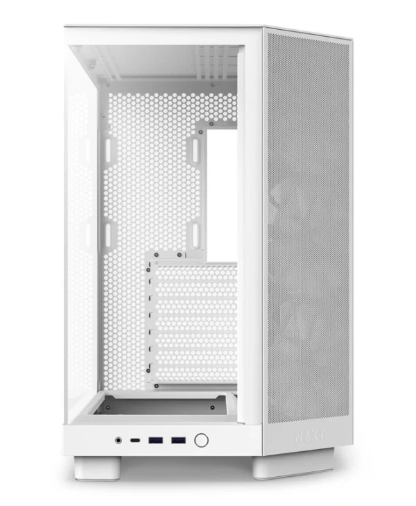 NZXT H6 Flow Gaming Midi Tower Κουτί Υπολογιστή με Πλαϊνό Παράθυρο Λευκό