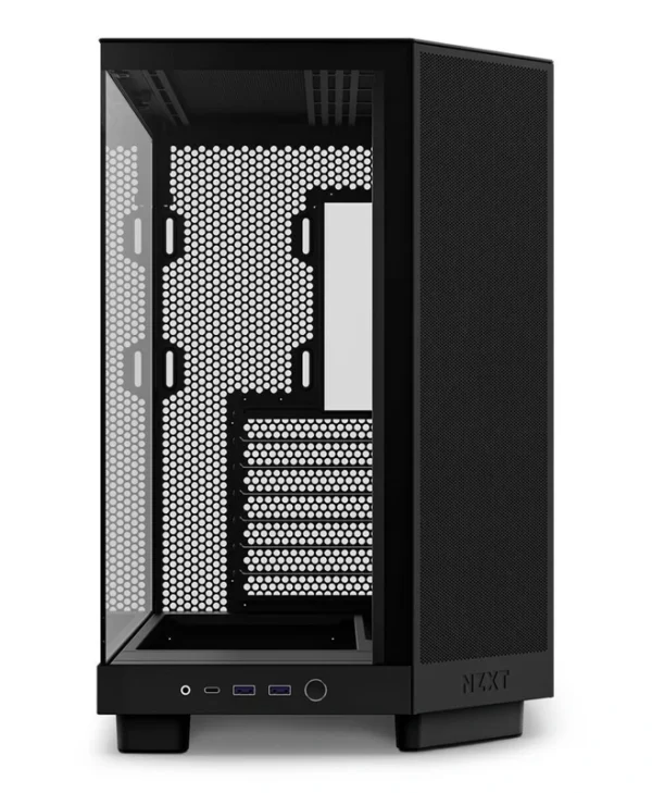 NZXT H6 Flow Gaming Midi Tower Κουτί Υπολογιστή με Πλαϊνό Παράθυρο Μαύρο