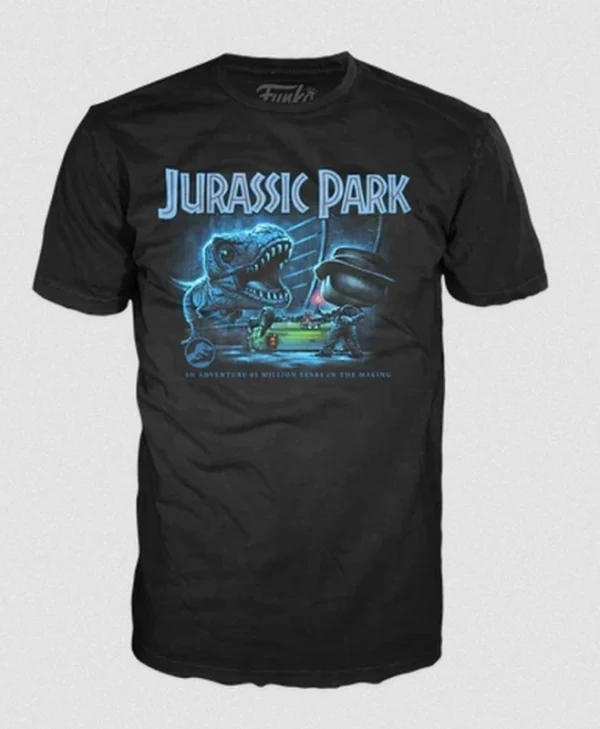 Funko Pop Tee Jurassic Park T-rex Jeep S 889698827423 82742