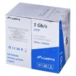 Lanberg U/UTP Καλώδιο Δικτύου Ethernet χωρίς ακροδέκτες 305m Μαύρο 1τμχ - Image 2