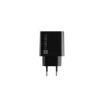 Natec Φορτιστής Χωρίς Καλώδιο με Θύρα USB-A και Θύρα USB-C 20W Power Delivery Μαύρος (Ribera NUC-2062) NUC-2062