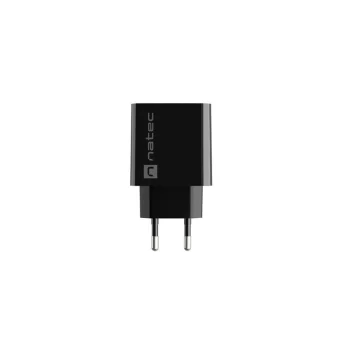 Natec Φορτιστής Χωρίς Καλώδιο με Θύρα USB-A και Θύρα USB-C 20W Power Delivery Μαύρος (Ribera NUC-2062) NUC-2062