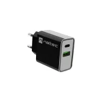 Natec Φορτιστής Χωρίς Καλώδιο με Θύρα USB-A και Θύρα USB-C 20W Power Delivery Μαύρος (Ribera NUC-2062) NUC-2062 - Image 7