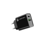 Natec Φορτιστής Χωρίς Καλώδιο με Θύρα USB-A και Θύρα USB-C 20W Power Delivery Μαύρος (Ribera NUC-2062) NUC-2062 - Image 8