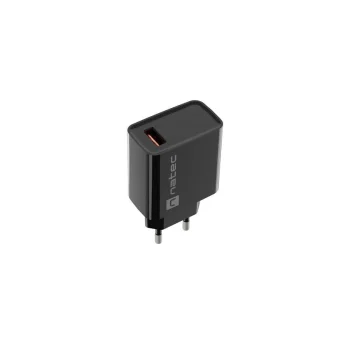 Natec Φορτιστής Χωρίς Καλώδιο με Θύρα USB-A 18W Μαύρος (Ribera NUC-2058) NUC-2058